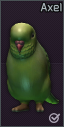 Axel parrot figurine