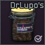 Can of Dr. Lupo's coffee beans